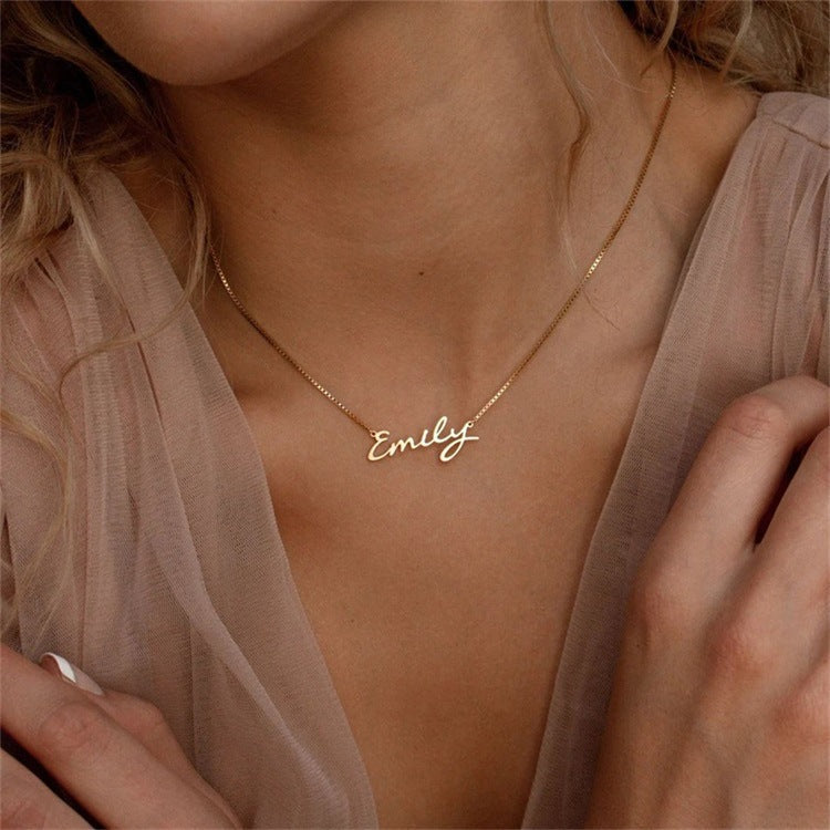 Sterling Silver Incredible Customized Letter Name Necklaces