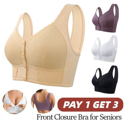 🌹Last Day Sale 80% OFF 🌹2025 New Front Closure Breathable Bra for Seniors