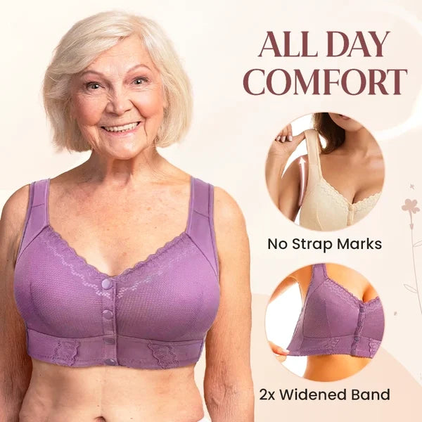 🌹Last Day Sale 80% OFF 🌹2024 New Front Closure Breathable Bra for Seniors