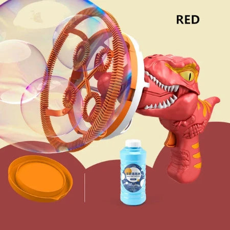 Electric Dinosaur Bubble Machine- red