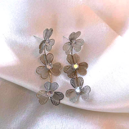 14K Gold-Plated Flower Earrings