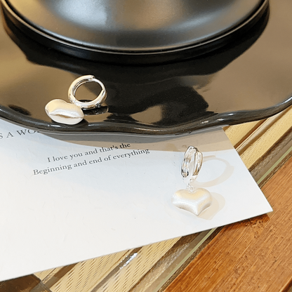 14K Gold-Plated Heart-Design Earrings