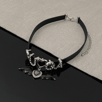 Black Heart Wing Choker