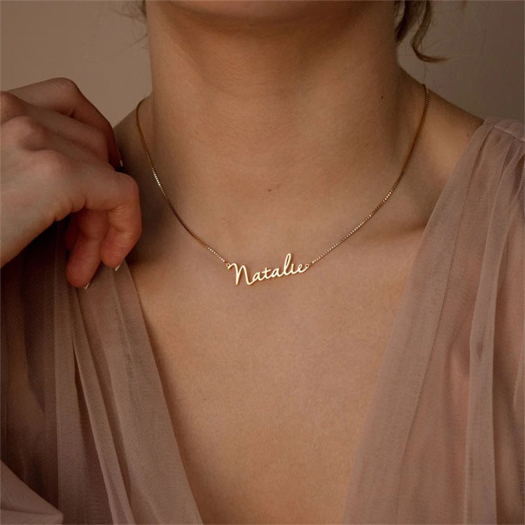 Sterling Silver Incredible Customized Letter Name Necklaces