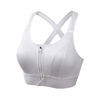 Zip Front Adjustable High Impact Sports Bras for Women