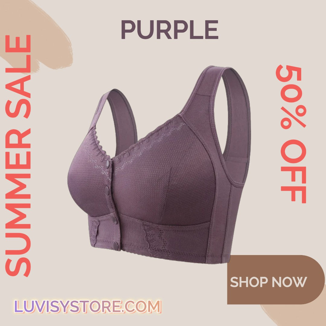 🌹Last Day Sale 80% OFF 🌹2024 New Front Closure Breathable Bra for Seniors