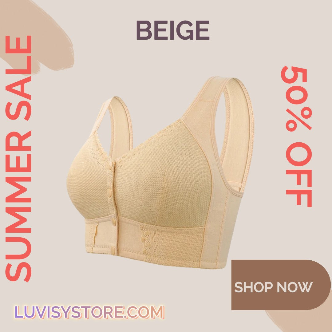 🌹Last Day Sale 80% OFF 🌹2024 New Front Closure Breathable Bra for Seniors